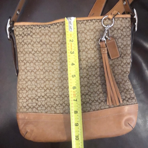 COACH Mini Jacquard Signature C Crossbody Convertible Tote Shoulder Bag - Picture 15 of 17